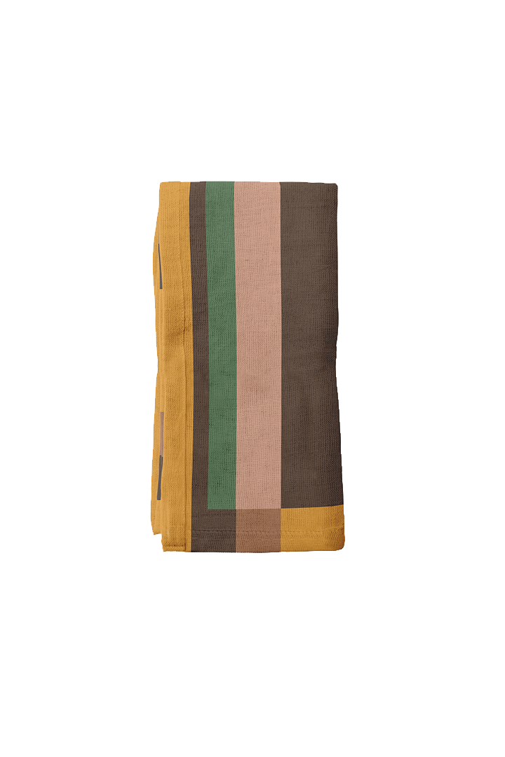 Candy Stripes Napkin in Brown