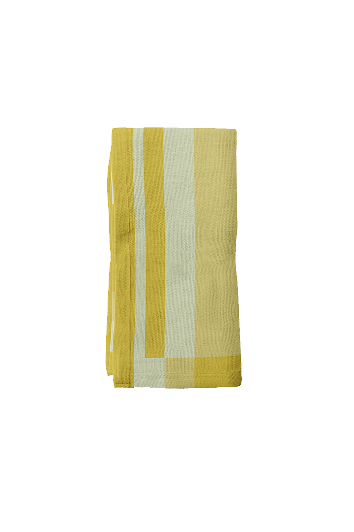 Candy Stripes Napkin in Sunny Yellow