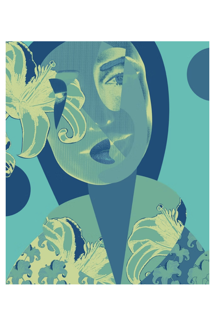 Limited Edition 'Fémina Vestida De Flores Tropicales 10/16'