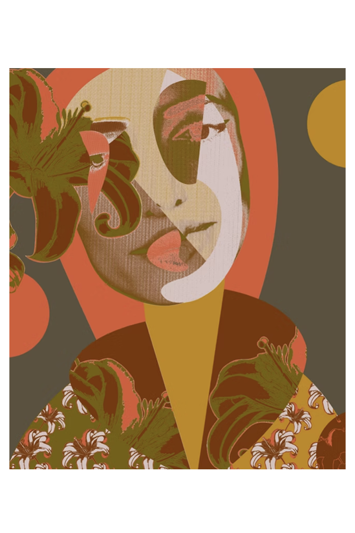 Limited Edition 'Fémina Vestida De Flores Tropicales 4/16'