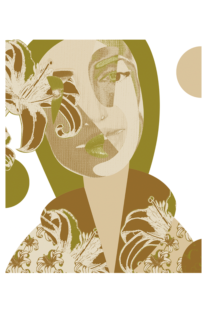 Limited Edition 'Fémina Vestida De Flores Tropicales 5/16'