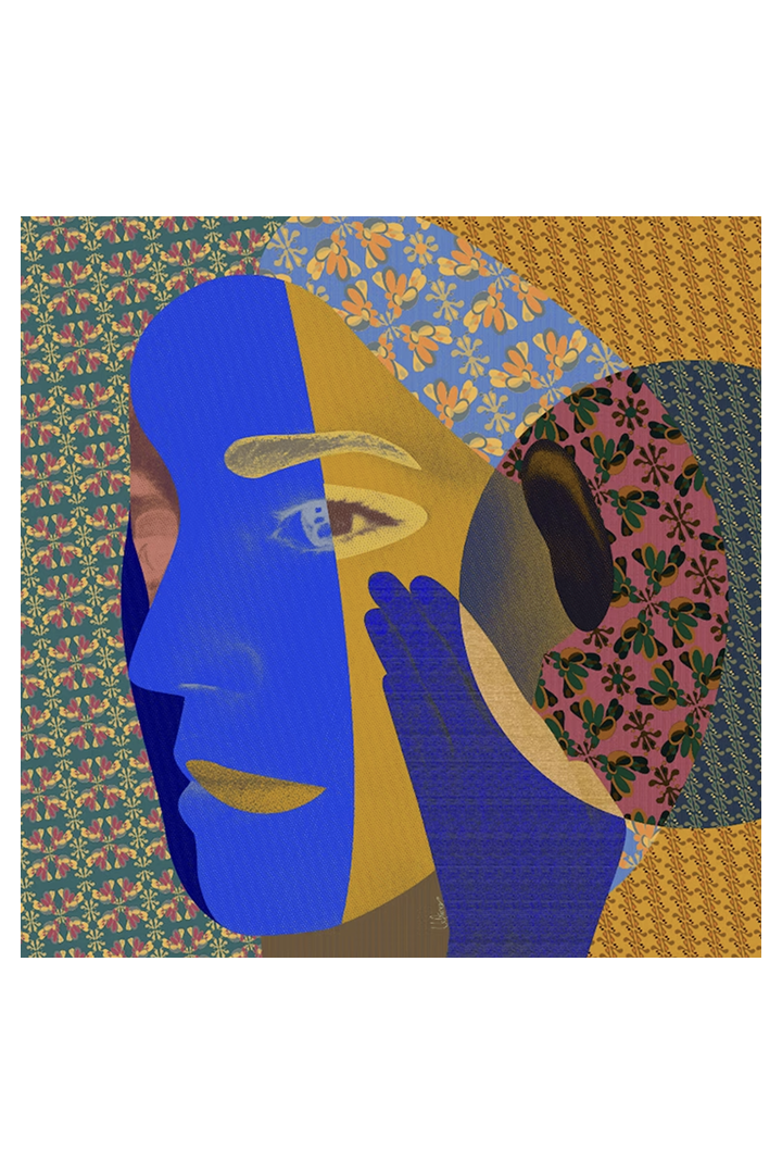 Unique Digital Artwork 'Fémina de Porcelana'