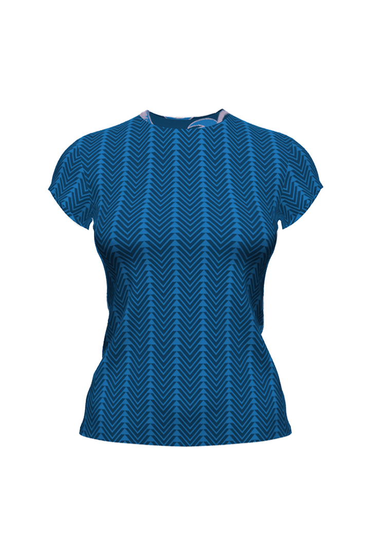 Geometric Blue T-Shirt