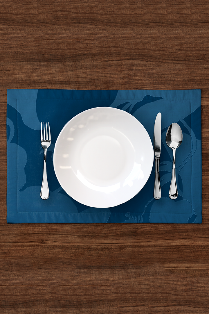Tropical Paissage Placemat in Blue