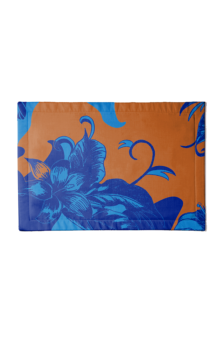 Tropical Paissage Placemat in Blue & Orange