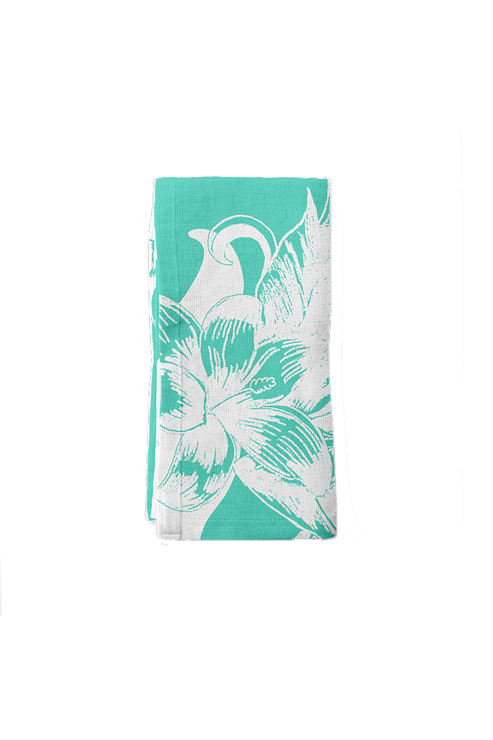 Tropical Paissage Bright Blue Napkin