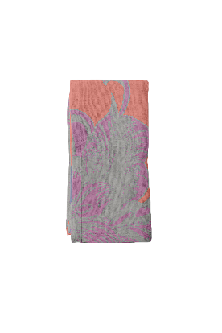 Tropical Paissage Napkin in Bright Pink