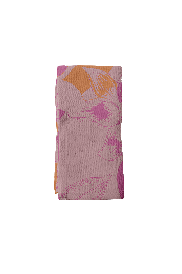 Tropical Paissage Pink & Orange Napkin