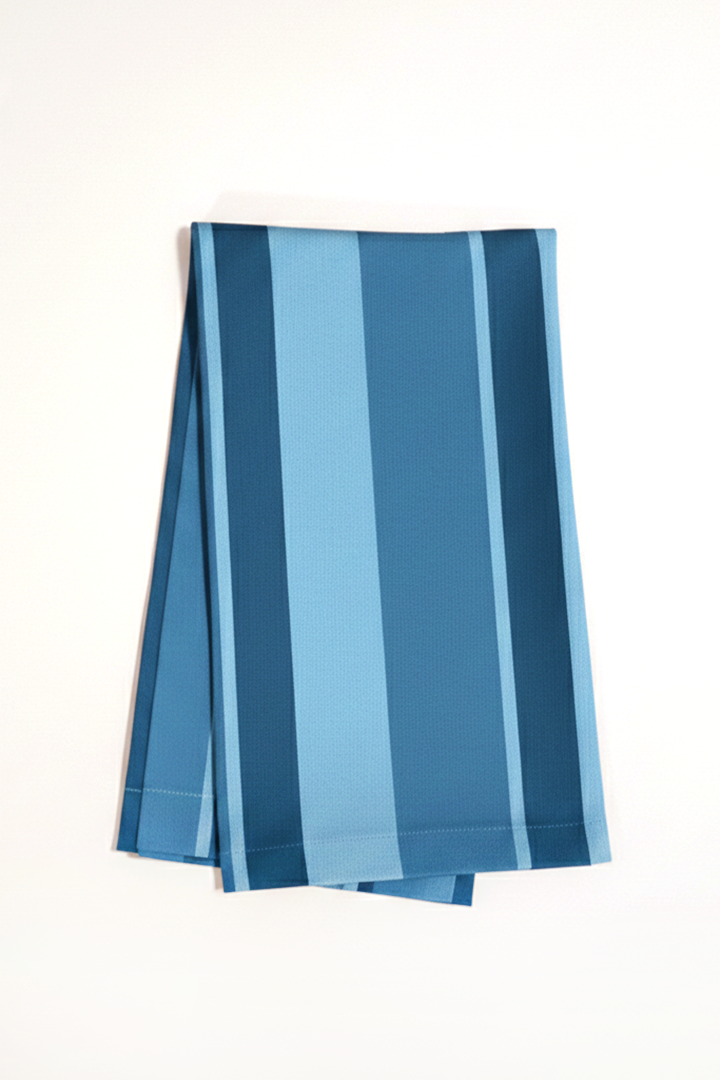 Tea Towel Candy Stripes in Blue