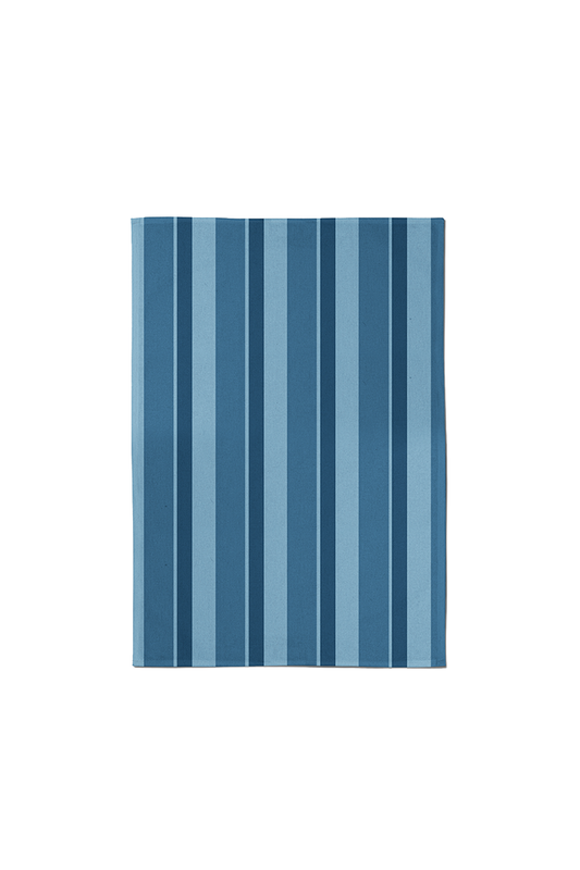 Tea Towel Candy Stripes in Blue