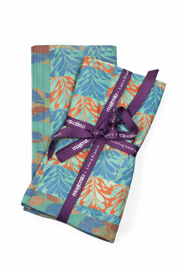 Napkins Drops in Acqua | Set of 4