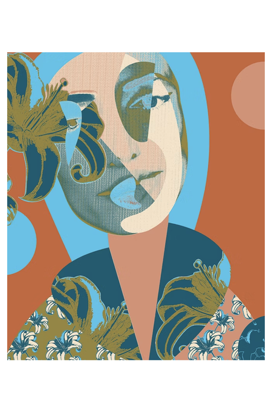 Limited Edition 'Fémina Vestida De Flores Tropicales 16/16'