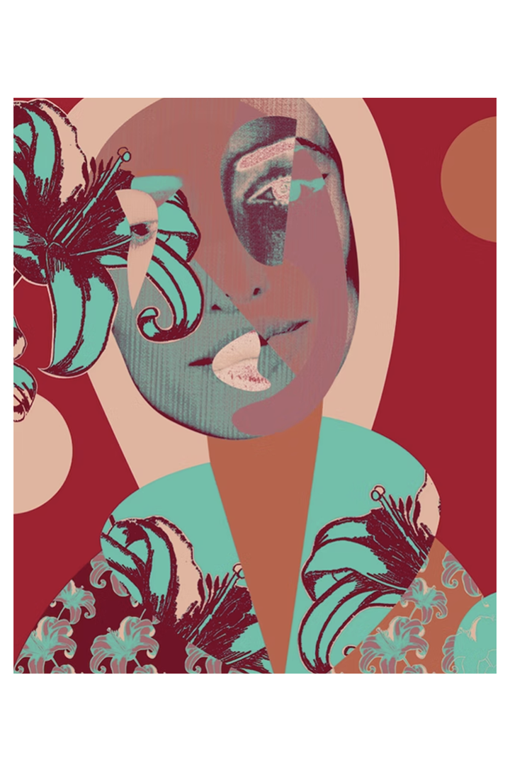 Limited Edition 'Fémina Vestida De Flores Tropicales 7/16' 2024