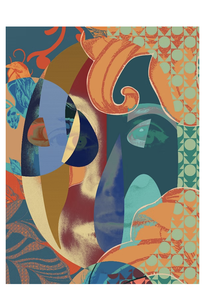 Unique Digital Artwork 'Fémina en el Trópico'