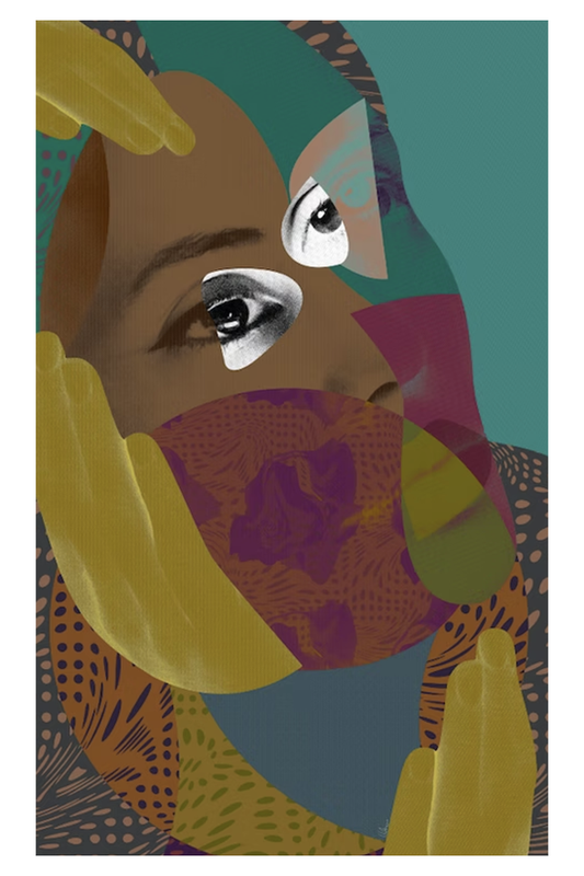 Unique Digital Artwork 'Féminas en Horas Doradas'