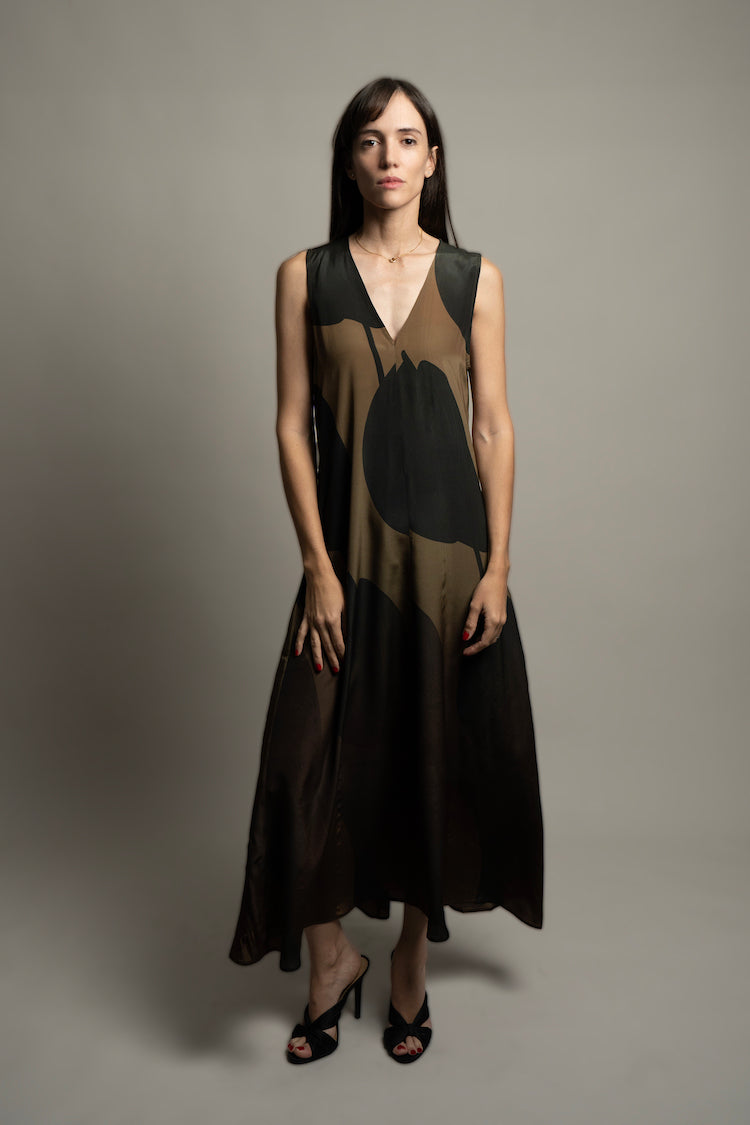 Golden Anthurium Eclipse Dress