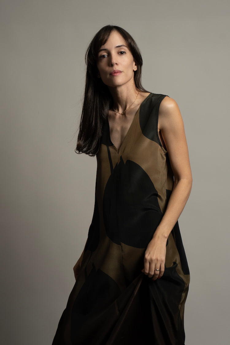 Golden Anthurium Eclipse Dress