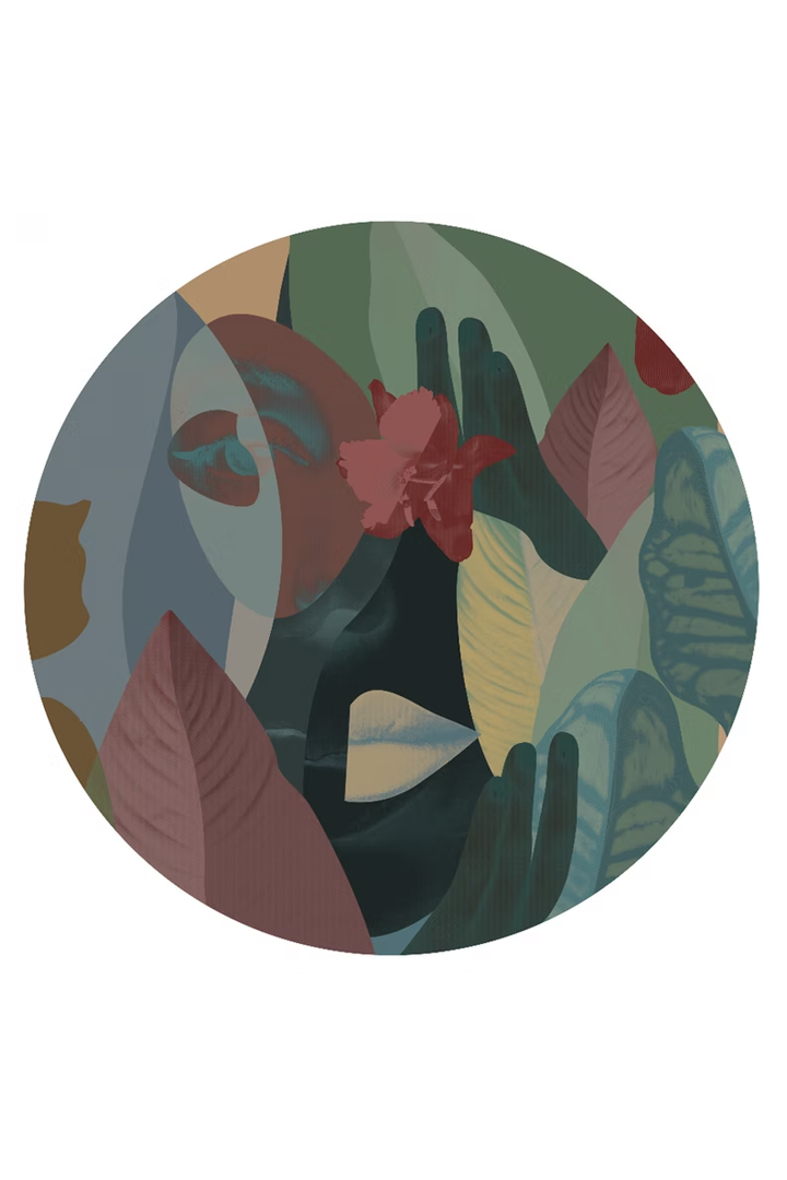 Unique Digital Artwork 'Discovering Tropics'
