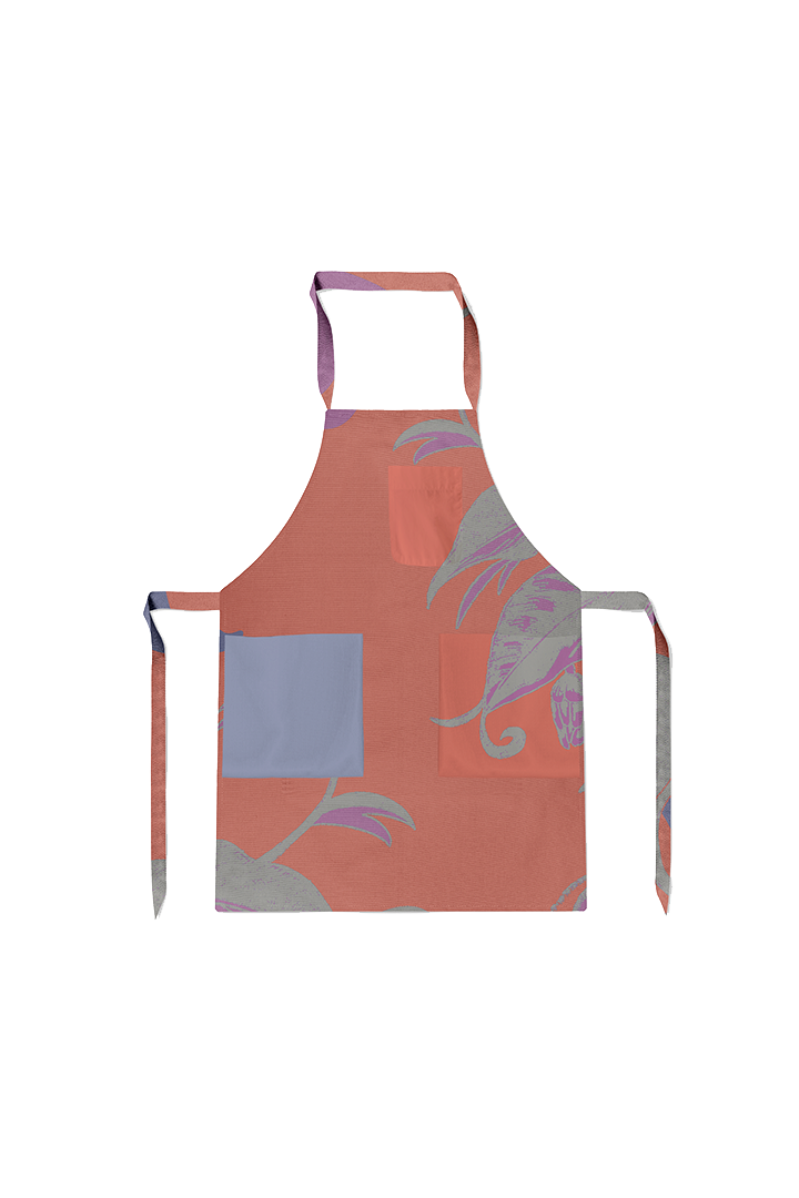Apron Tropical Paissage in Pink