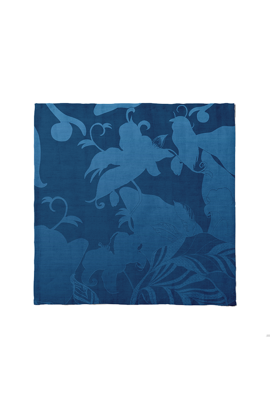 Napkins Tropical Paissage in Blue | Set of 4