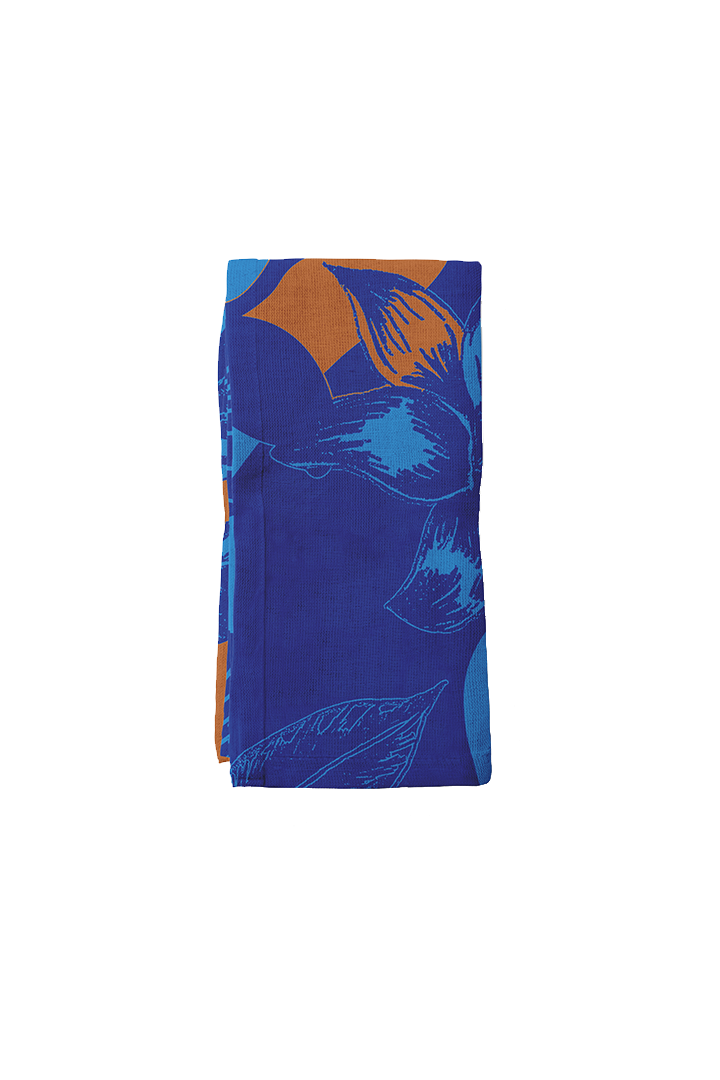 Tropical Paissage Blue Orange Napkin