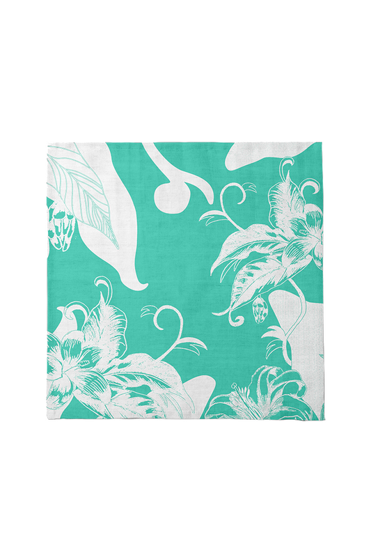 Tropical Paissage Bright Blue Napkin