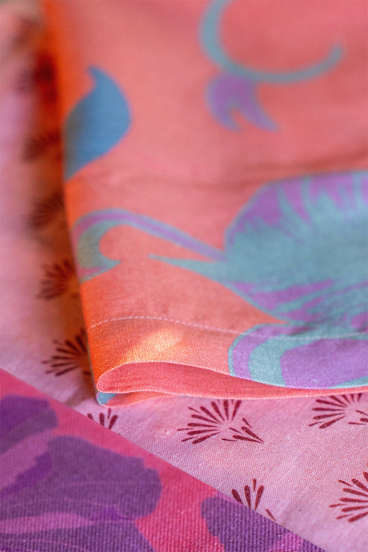 Apron Tropical Paissage in Pink
